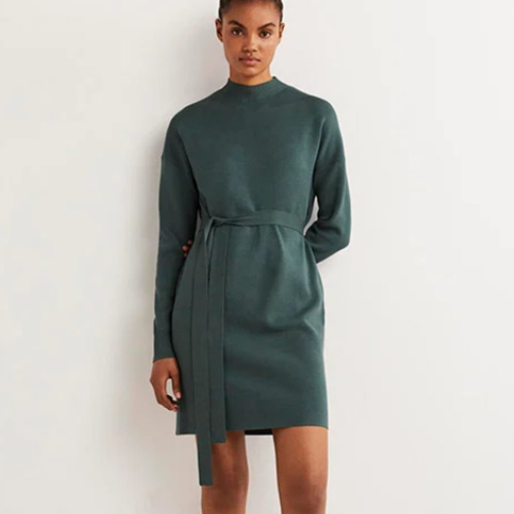 Boden | High Neck Knitted Shift Dress
